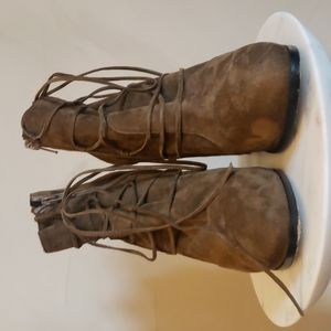 Steve Madden, Size 8, Olive Green/Brown High Heels